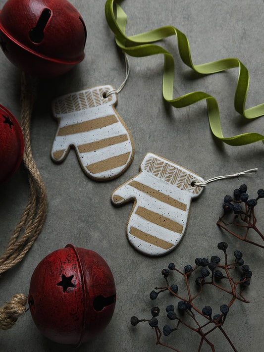 Ornament - Mitten with Stripes