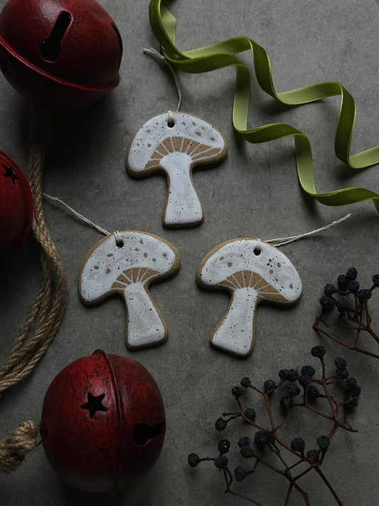 Ornament - Mushroom (White)